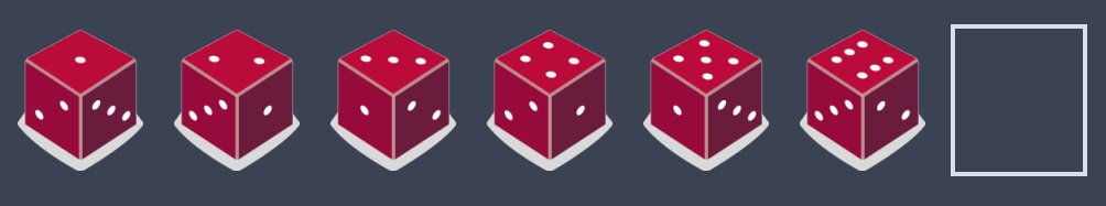 The dice images to be used in the app